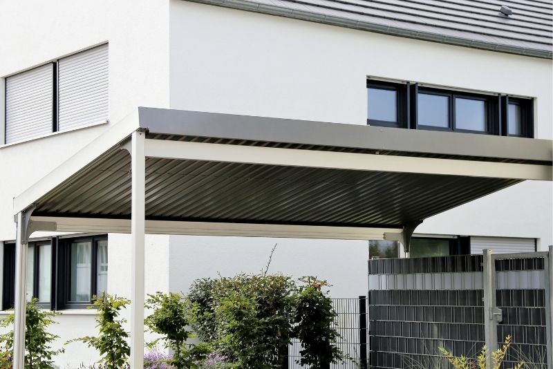 An open carport